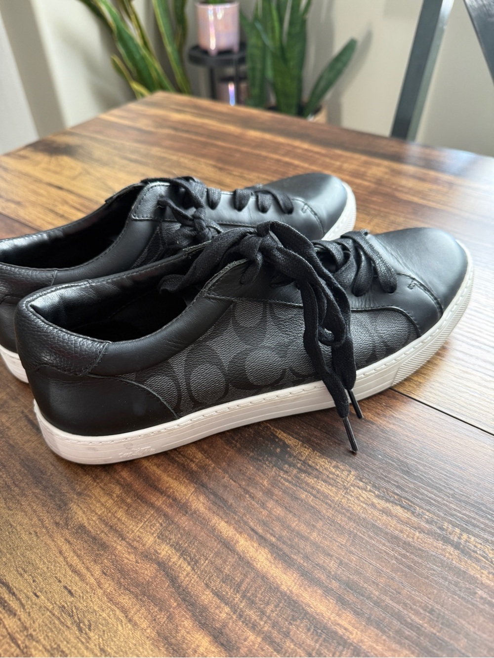Coach Black Signature Low-Top Sneakers - Picture 7 of 8